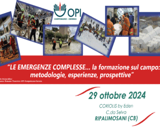 Evento formativo “LE EMERGENZE COMPLESSE… la formazione sul campo: metodologie, esperienze, prospettive”